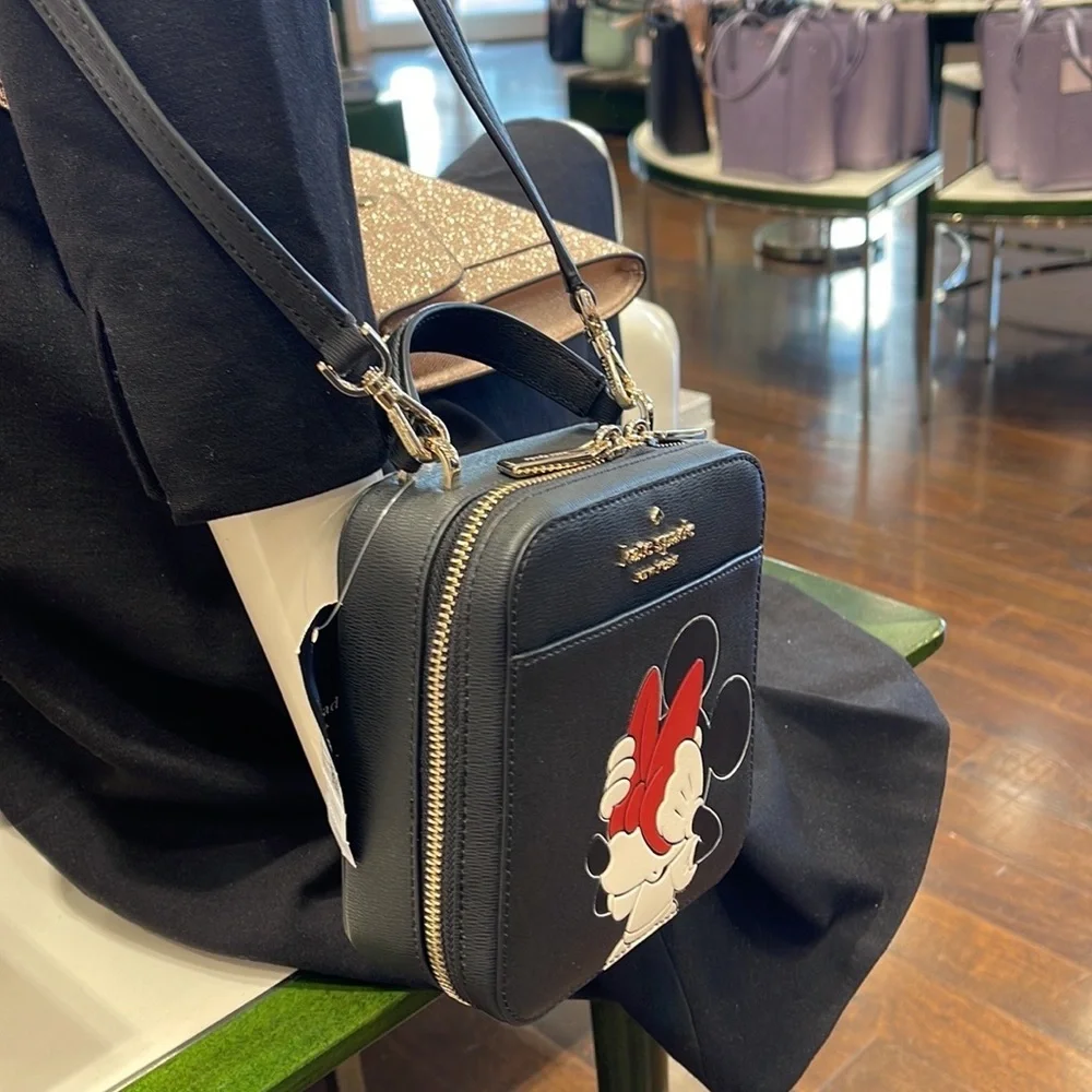 Kate Spade Disney X Kate Spade New York Minnie Mouse Daisy Vanity Crossbody Bag - Picture 6 of 16